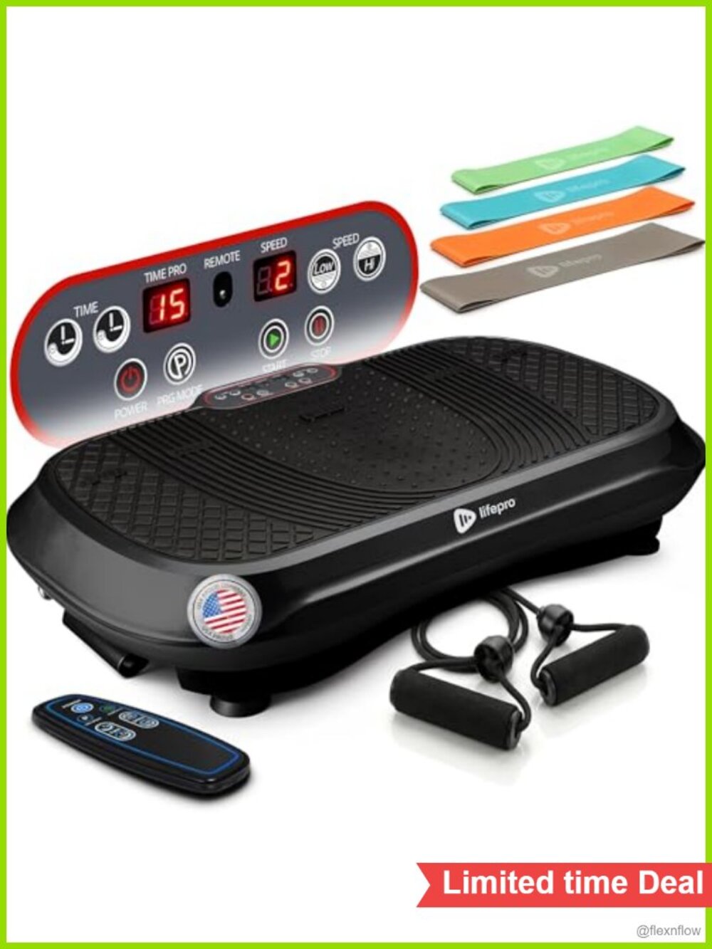 Vibration Plate Exercise Machine 99 Speeds 10 Presets Home Workout